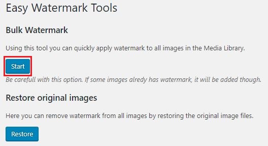 Easy Watermark - Plugin đóng dấu bản quyền hình ảnh